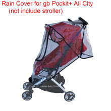 (only for all city) 1:1 Tailor-made Baby Stroller Accessories Raincoat Rain Cover for gb Pockit, gb Pockit Plus, gb Pockit All City