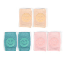 (khaki-green-pink) Baby Knee Pad Kids Non-slip Crawling Cushion Infants Toddlers Protector Safety Kneepad Leg Warmer Girl Boy Accessories