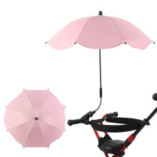 (2) Universal Baby Car Pram Umbrella Adjustable Shade Umbrella Uv Sunshade For Stroller Accessories Sun Visor Portable Parasol