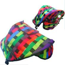 (Multicolor) 1pc Baby Stroller Sun Tent Pram Canopys Rain Sun Shade Cover Easy Install Sun Cover Folding Baby Carriage Sun Tent