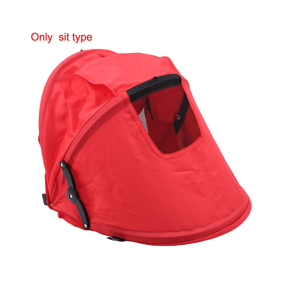 Maxpower ( A) Baby Stroller Sunshield Shade Protection Hood Canopy Cover Prams Stroller Accessories Baby Stroller Sun Visor Carriage Sun Red