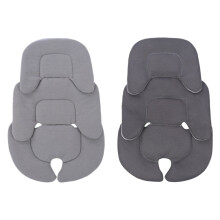 (GRAY) Baby Stroller Cushion Infant Car for Seat Insert for Head Body Support Pillow Pram Thermal Mattress Mesh Breathable Liner