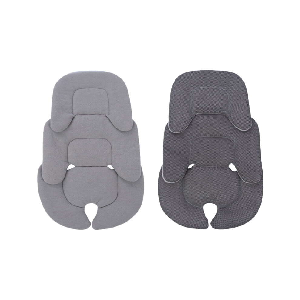 (Gray) Baby Stroller Cushion Infant Car For Seat Insert For Head Body Support Pillow Pram Thermal Mattress Mesh Breathable Liner Gray Maxpower