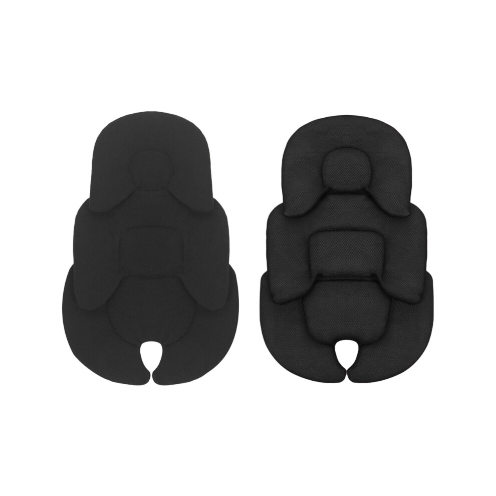 (Black) Baby Stroller Cushion Infant Car For Seat Insert For Head Body Support Pillow Pram Thermal Mattress Mesh Breathable Liner Black Maxpower