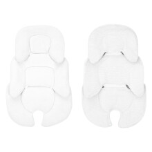 (WHITE) Baby Stroller Cushion Infant Car for Seat Insert for Head Body Support Pillow Pram Thermal Mattress Mesh Breathable Liner
