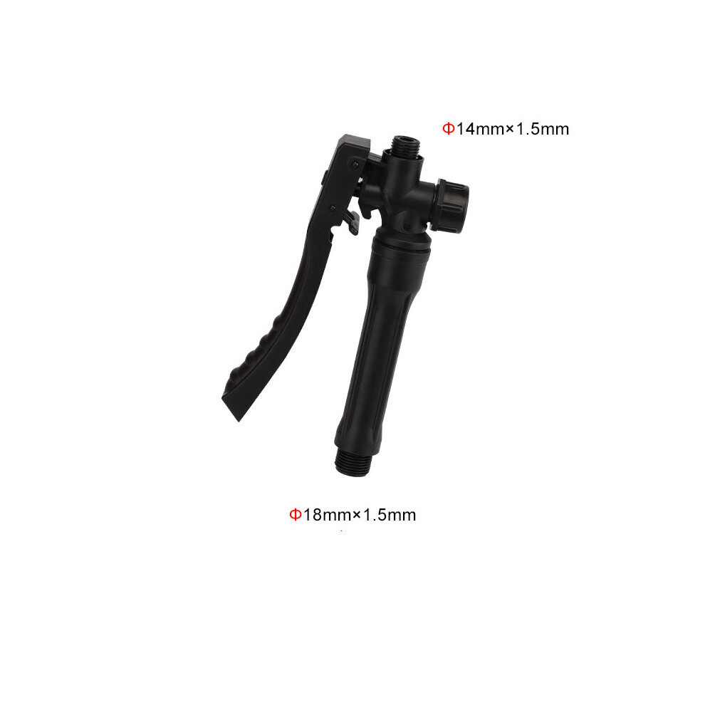 (Plastic S) Handheld Handle Trigger Press Switch With Lock Copper Joint For Electric Spraying Hand Sprayer Garden Agricultural Accessories