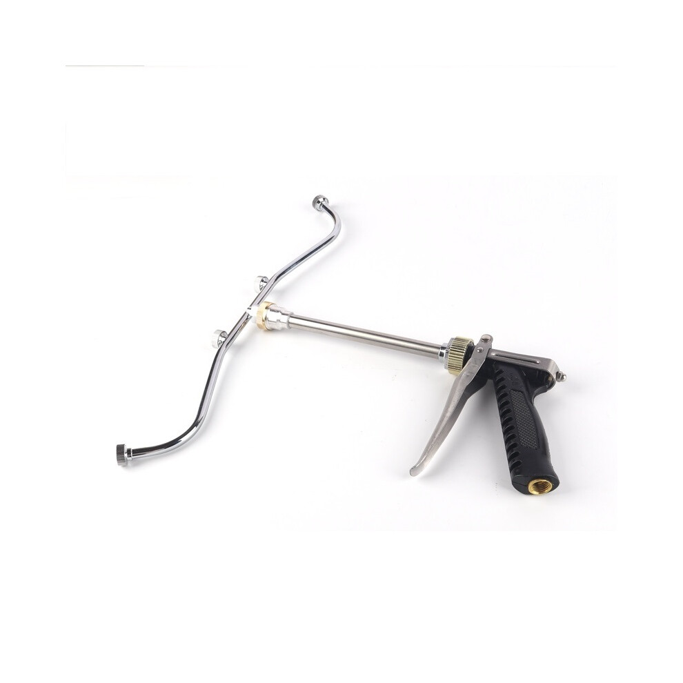 (4 holes gun) Stainless Steel High Pressure Agricultural Atomizing Nozzle Fruit Tree Spray Gun Pesticide Sprinkler Garden Irrigation Sprayer