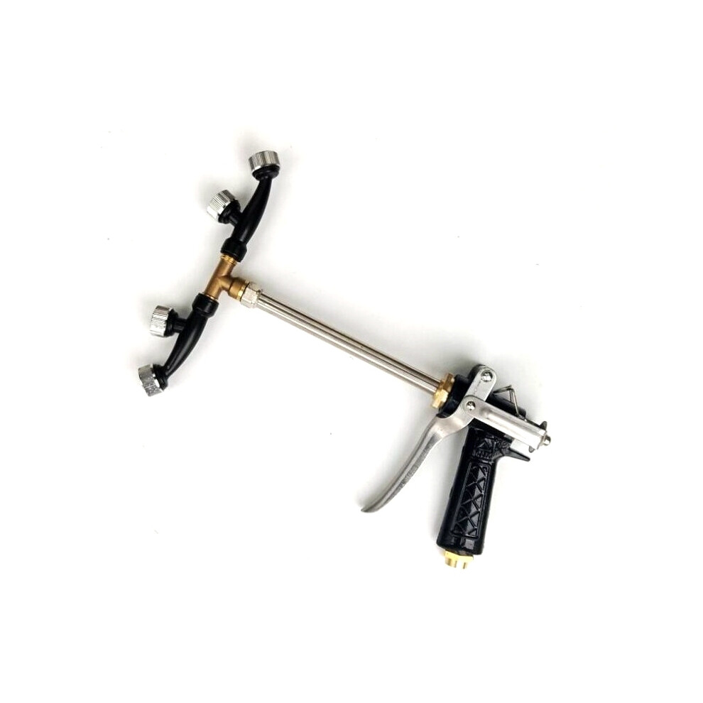 (4 hole gun(combined)) Stainless Steel High Pressure Agricultural Atomizing Nozzle Fruit Tree Spray Gun Pesticide Sprinkler Garden Irrigation Sprayer