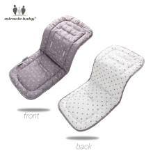 (gray white cross) Comfortable Cotton Baby Stroller Pad Four Seasons General Soft Seat Cushion Child Cart Seat Mat Kids Pushchair Cushion For