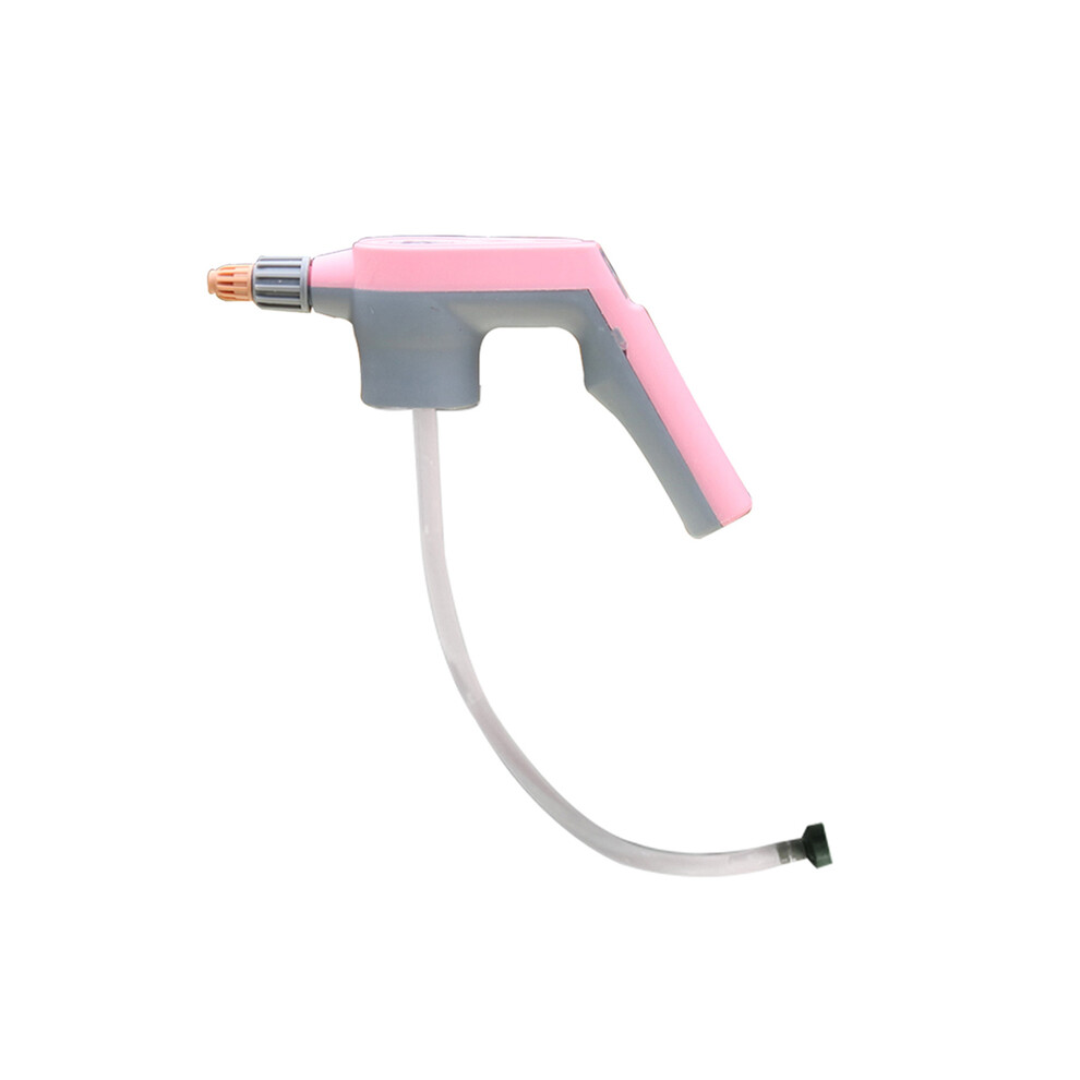 (Pink) Adjustable Electric High Pressure Air Pump Sprayer Drink Bottles Spray Sprayer Home Garden Watering Tool Accessories