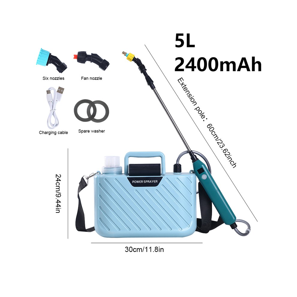 (Set N) Shoulder-Type Electric Pesticide Sprayer 5L/8L 1800mAh/ Spray Garden Power Tool Comes With Bucket USB Charging