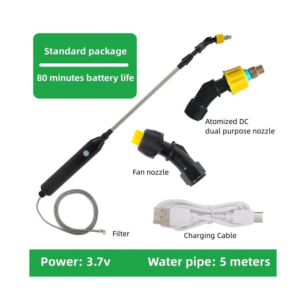 Maxpower (Normal 5M) Scalable High-Power Garden Electric Sprayer Gun With Hose Plant Sprayers Automatic Atomization Sprinkers For Garden Lawn