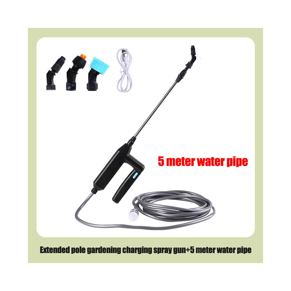 (Upgradation  5M) Scalable High-Power Garden Electric Sprayer Gun With Hose Plant Sprayers Automatic Atomization Sprinkers For Garden Lawn