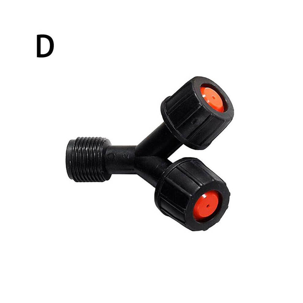 (D) Garden Sprayer Nozzles Kit Single/Double Atomization Sector Plastic Nozzle Backpack Sprinkling Gardening Tool Accessories