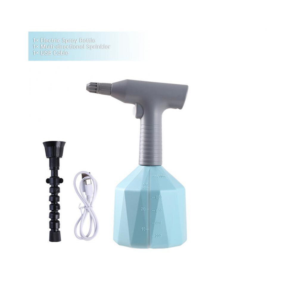 (Style A) Electric Spray Bottle 1 Liter Automatic Plant Watering Can Gardening Watering Flower Water Universal Head Disinfection Sprayer