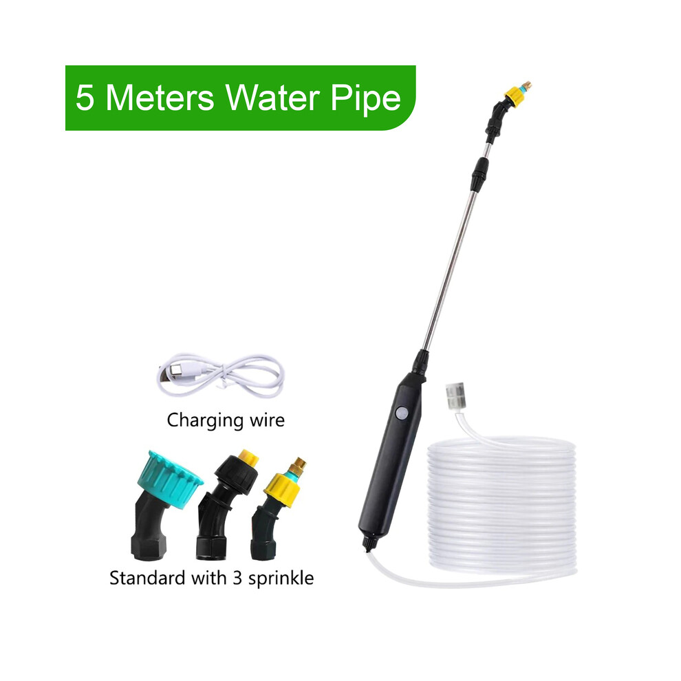 Maxpower (5 Meters 5 In 1) Electric Pesticide Spray Usb Rechargeable Misters Practical Home Plants Watering Sprayer Adjustable Water Column Irrigation