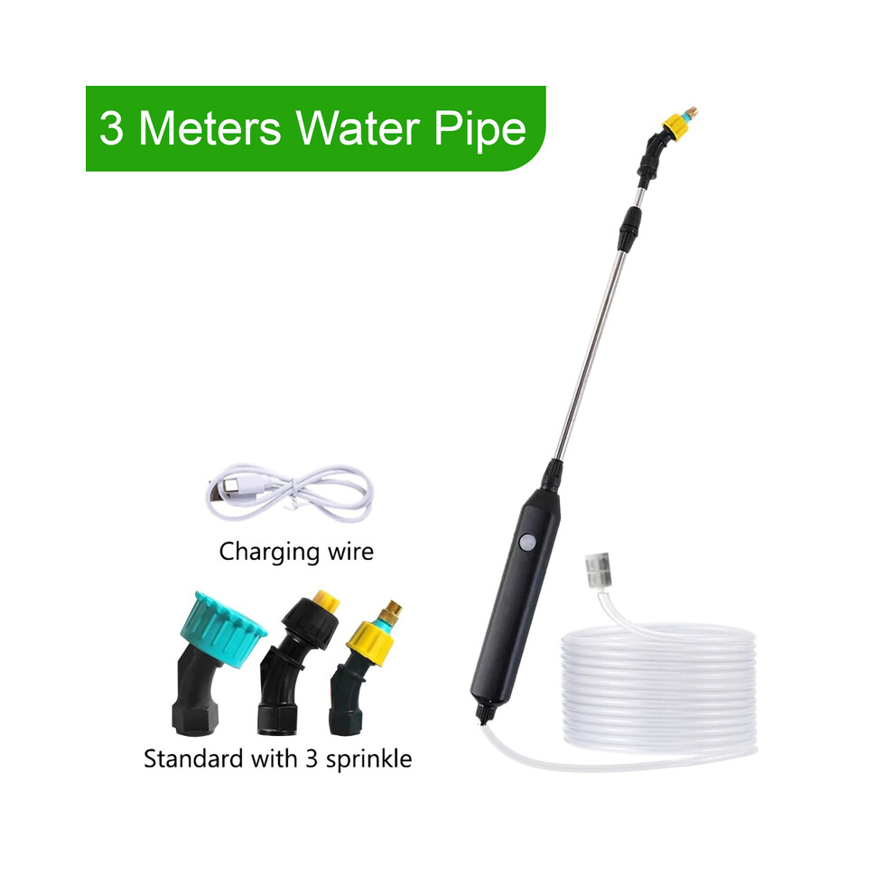 (3 meters 5 in 1) Electric Pesticide Spray USB Rechargeable Misters Practical Home Plants Watering Sprayer Adjustable Water Column Irrigation