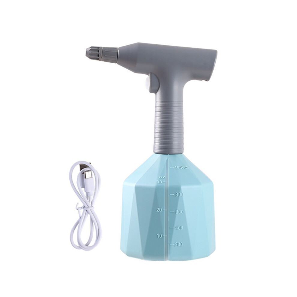 Maxpower (Blue) 1L Garden Sprayer Bottle Usb Rechargeable Handheld Plant Sprayers 360 Adjustable Nozzle Leakproof For Agricultural Irrigation Blue
