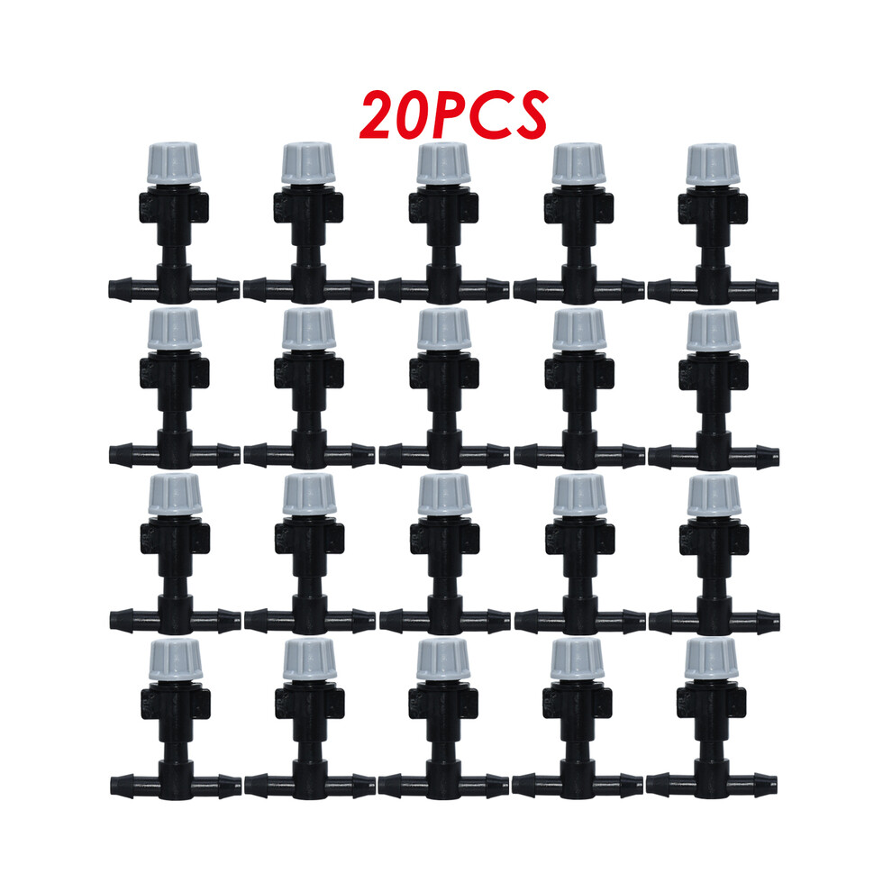 Maxpower (Ksl01-014-20Pcs) Kesla 20Pc Micro Drip Irrigation Misting Nozzle Emitter Atomizing Sprayer & 4/7Mm Barbed 6Mm Tee Connector Sprinkler Greenhouse