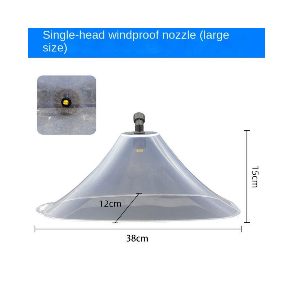 Maxpower (Single Head-L) Power Windproof Nozzle Agricultural Fan-Type Pesticide Herbicide Spray Head Electric Spray Nozzle Wind Shield Rice Field