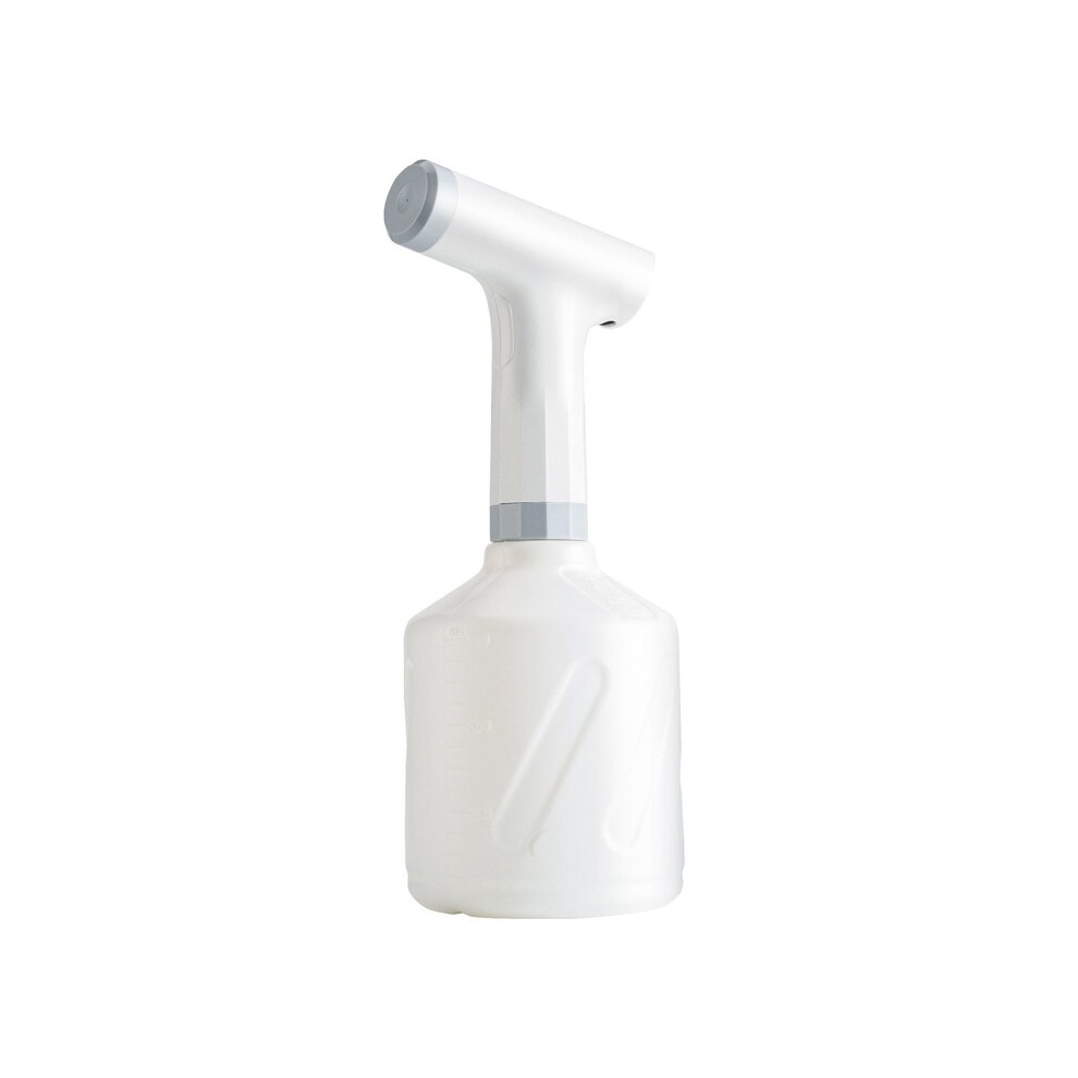 (White) Electric Plant Spray Bottle USB Rechargeable Automatic Watering Fogger Spray Bottle Portable Hand-held Garden Sprayer Tools