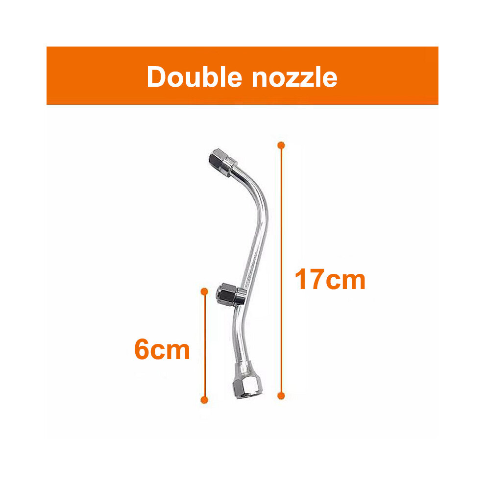 Maxpower (2 Holes) Hole Electric Spray Nozzle Atomizing Stainless Steel Fan Nozzle Motorized Sprayer Nozzle For Agriculture