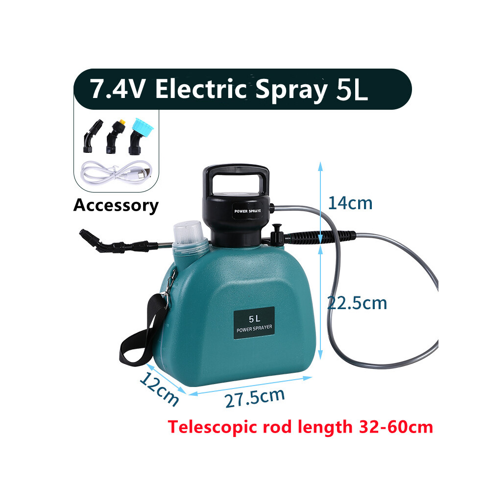 Maxpower (5 L 7.4V) Electric Sprayer Garden Automatic Atomization Usb Rechargeable Plant Sprayer Bottle Sprinkler Watering Can Garden Irrigation