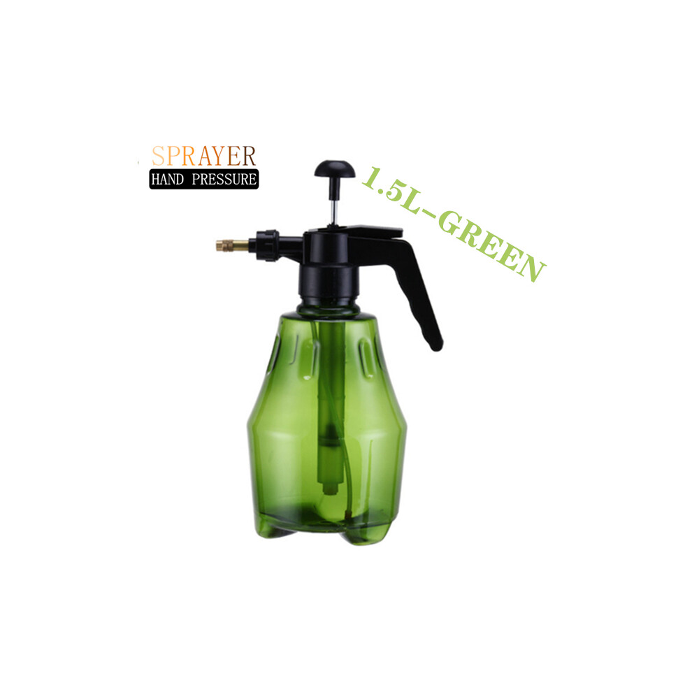 Maxpower (1-Pcs 1.5L Green) 2-Piece Hand Pressure Water Sprayer Trigger Air Pump Garden Disinfection Sprayers Spray Bottle Car Cleaning Sprayer Watering