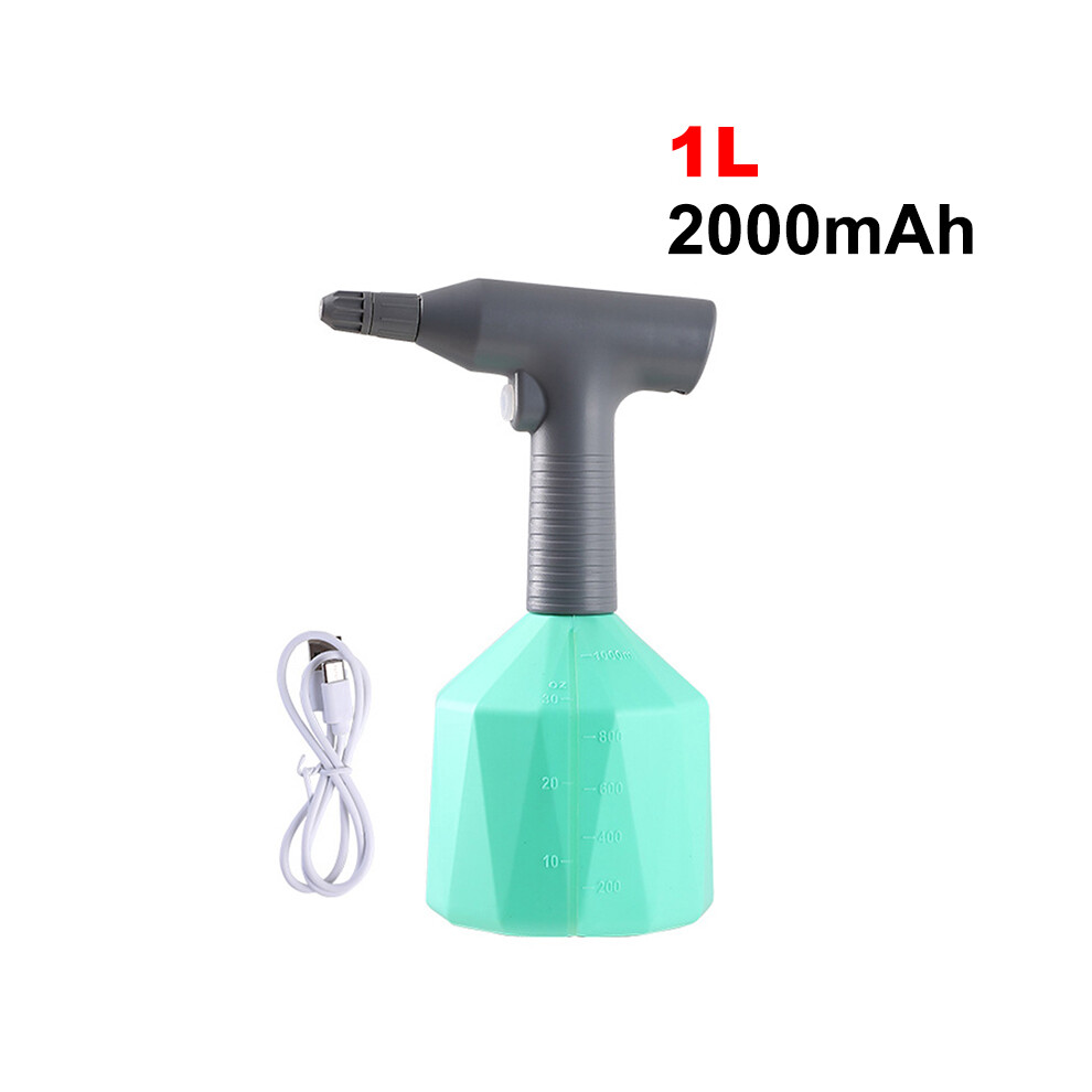 Maxpower ( 1L) Electric Mist Spray Bottle Automatic Garden Watering Can Adjustable Water Sprayer Green