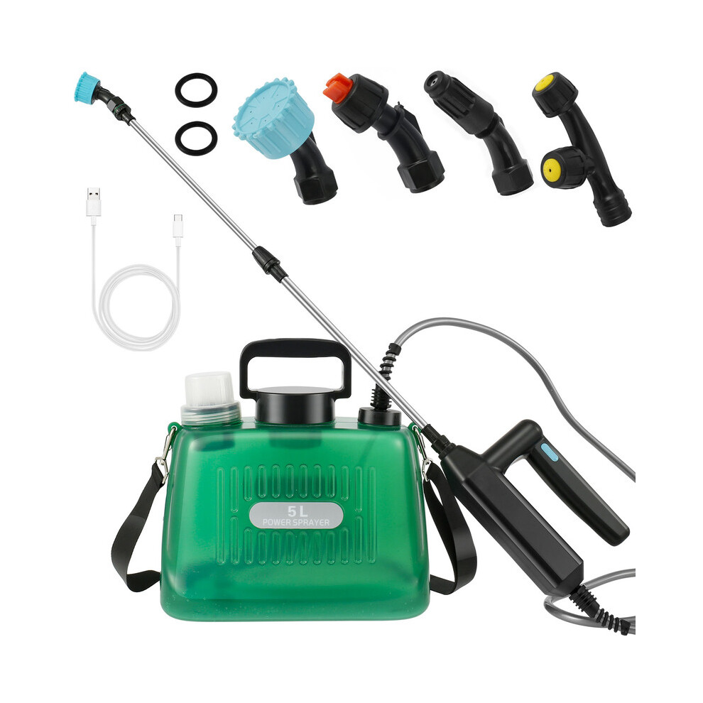 Maxpower (Style A) Garden Electric Sprayer 5L Lawn Sprinkler Plant Sprayer Watering Can Usb Rechargeable Garden Plant Sprayer Irrigation Tool