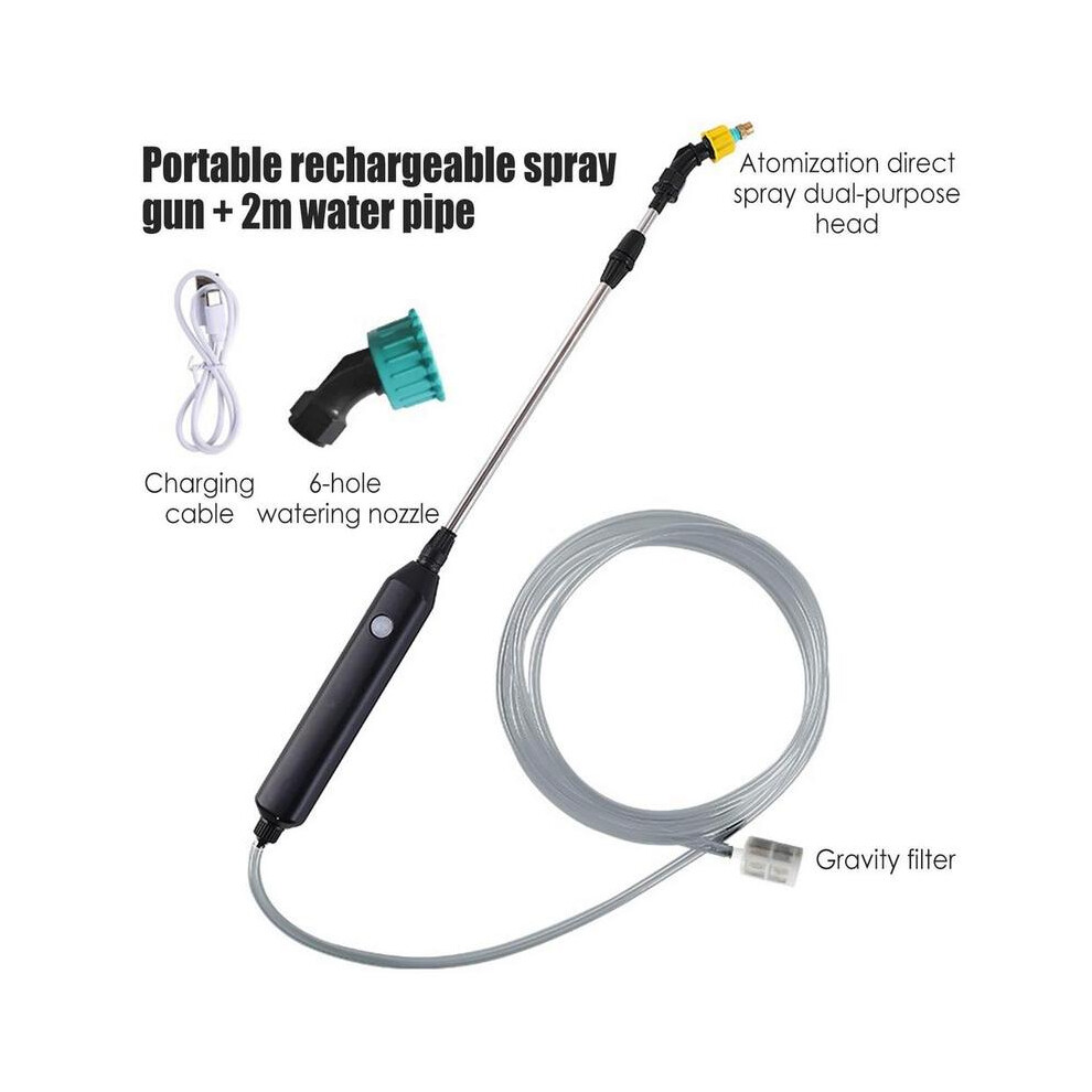 Maxpower (2 Meters) Garden Watering Spray Gun Usb Automatic Electric Sprayer Nozzle Sprinkler Garden Plant Mister Watering Spray Irrigation