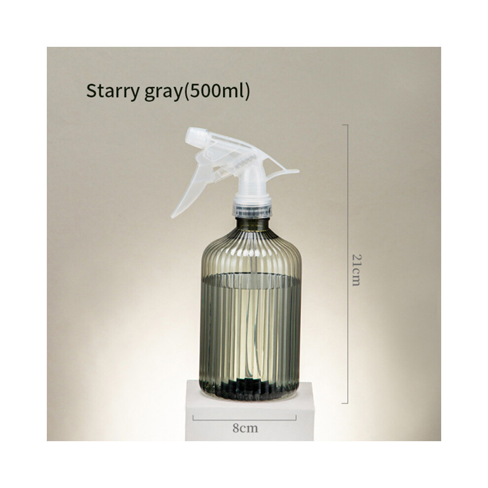 (Starry Grey) 500ml Spray Bottle Watering Can Gardening Plant Flower Irrigation Mist Sprayer Household Disinfection Cleaning Hairdressing