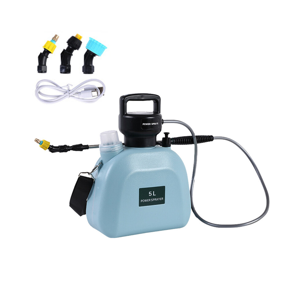 Maxpower ( 5L) Electric Sprayer Garden Automatic Atomization Plant Sprayer Bottle Sprinkler Watering Can Garden Irrigation Blue