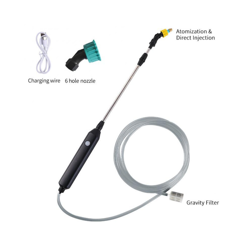 Maxpower (1Set 3M Spray Gun) Garden Watering Spray Gun Usb Rechargeable Automatic Electric Sprayer Nozzle Sprinkler Plant Mister Watering Irrigation
