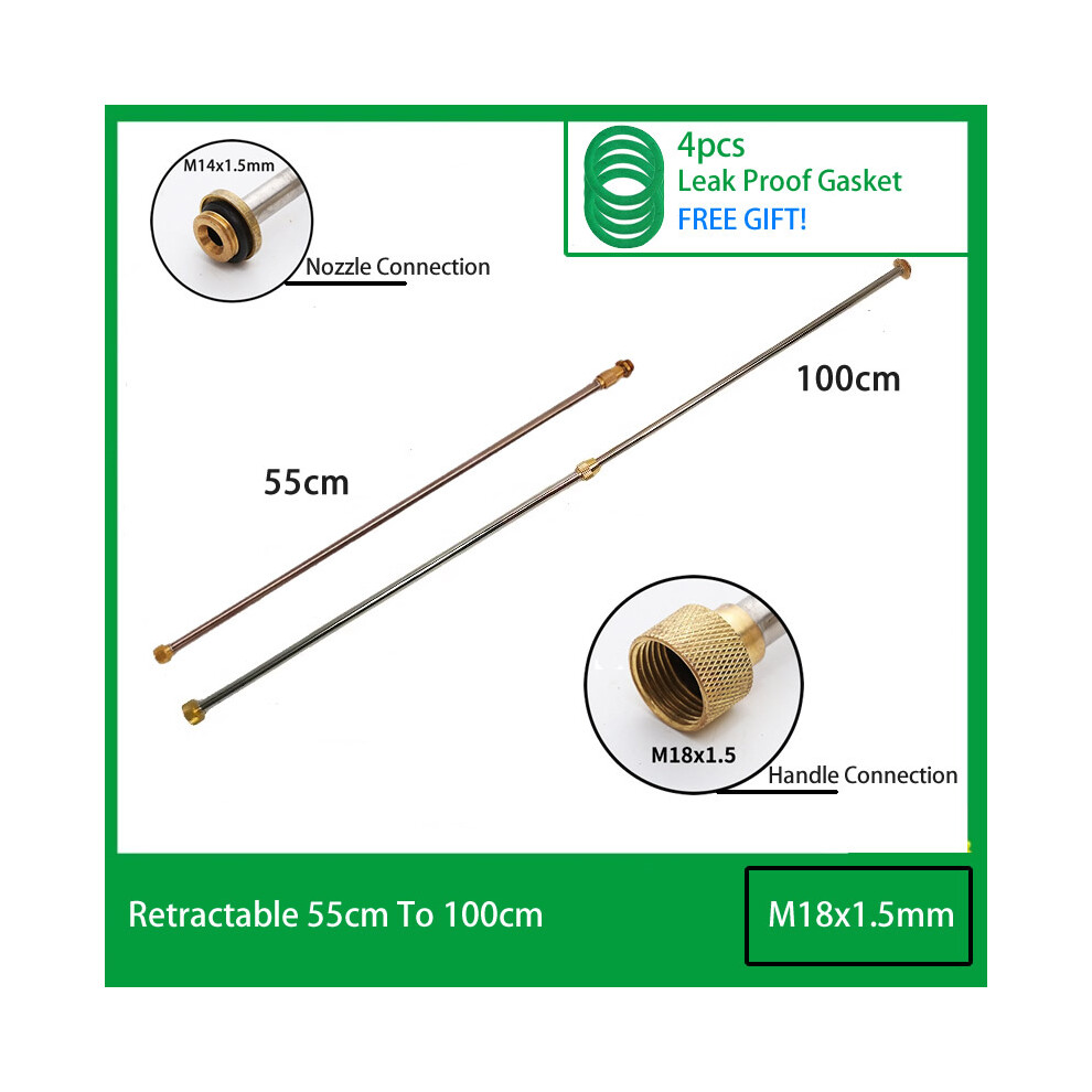 (Copper M) Agricultural Extension Spraying Rod With Multi Atomizing Nozzle For Electric Sprayer Garden Spraying Watering Can Accessories
