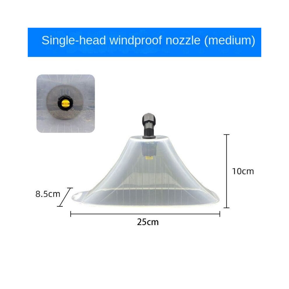 Maxpower (Single Head-M) Agricultural Windproof Nozzle Power Fan-Type Sprayer Nozzle Electric Pesticide Herbicide Spray Head Garden Irrigation Supplies