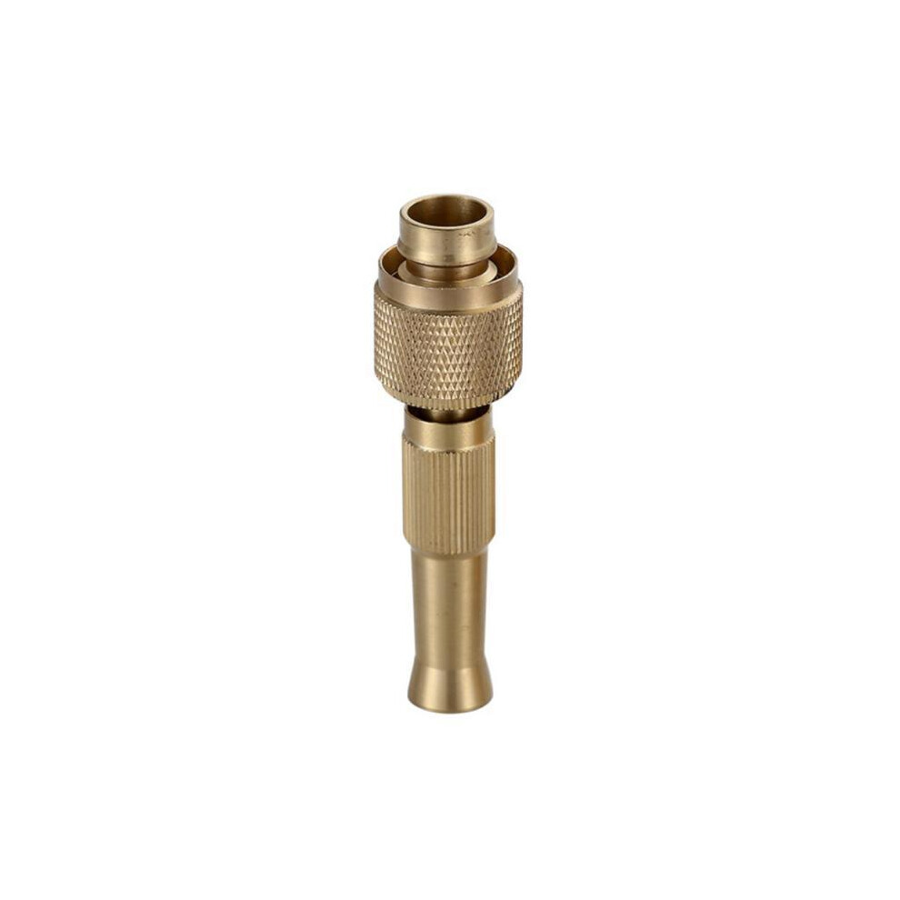 Maxpower (3) Brass Adjustable Spray Gun Hose Nozzle High Pressure Straight Copper Gun For Car Wash Watering Flower For Garden Hose