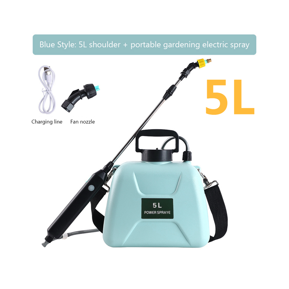 Maxpower (Blue) Electric Sprayer Garden Automatic Atomization Usb 2000Mah Plant Sprayer Bottle Sprinkler Watering Can Agricultural Spray