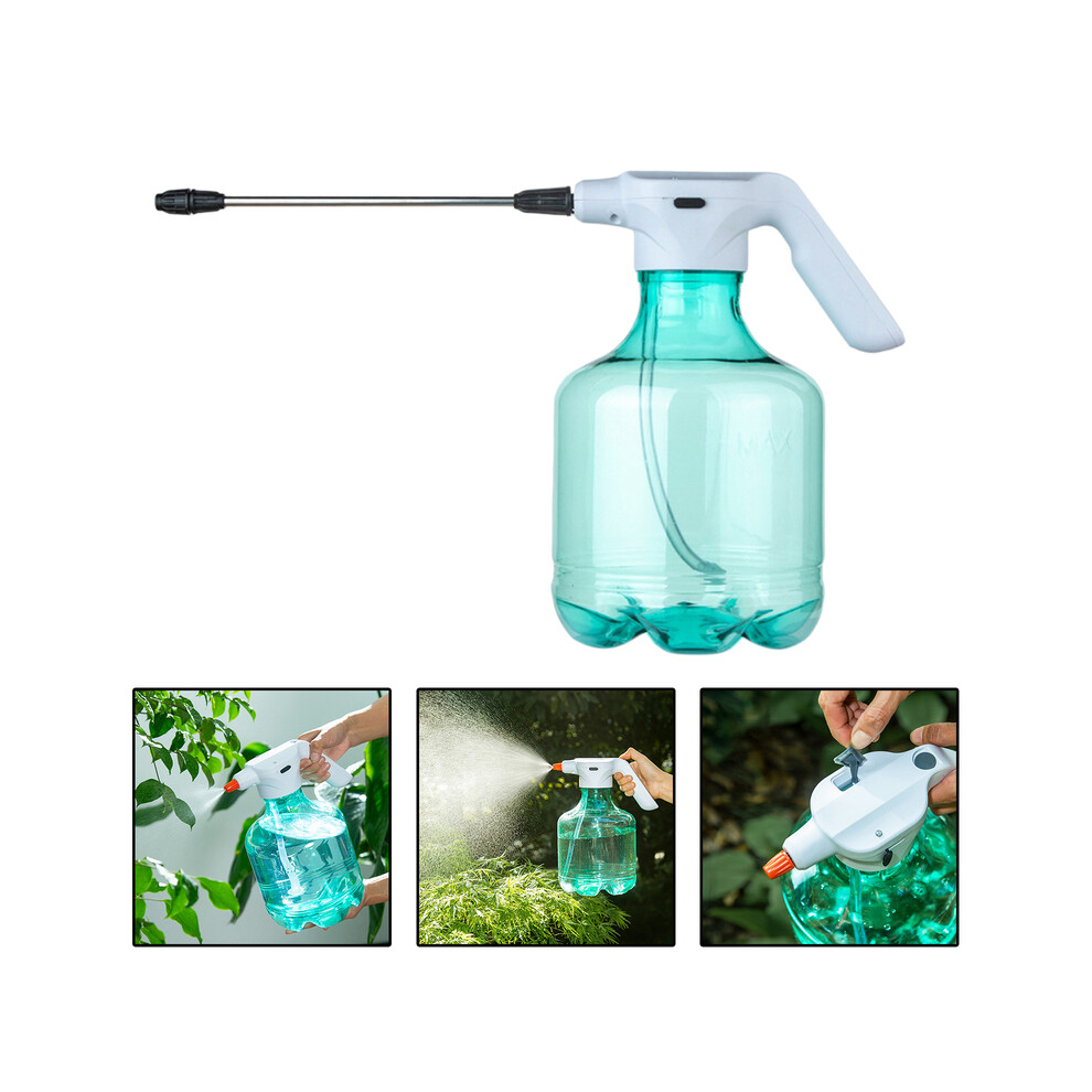 (Blue) 3L Electric Garden Sprayer Watering Can Mister Spray Bottle Automatic Plant Atomizer for 84 Disinfectant For Garden Watering