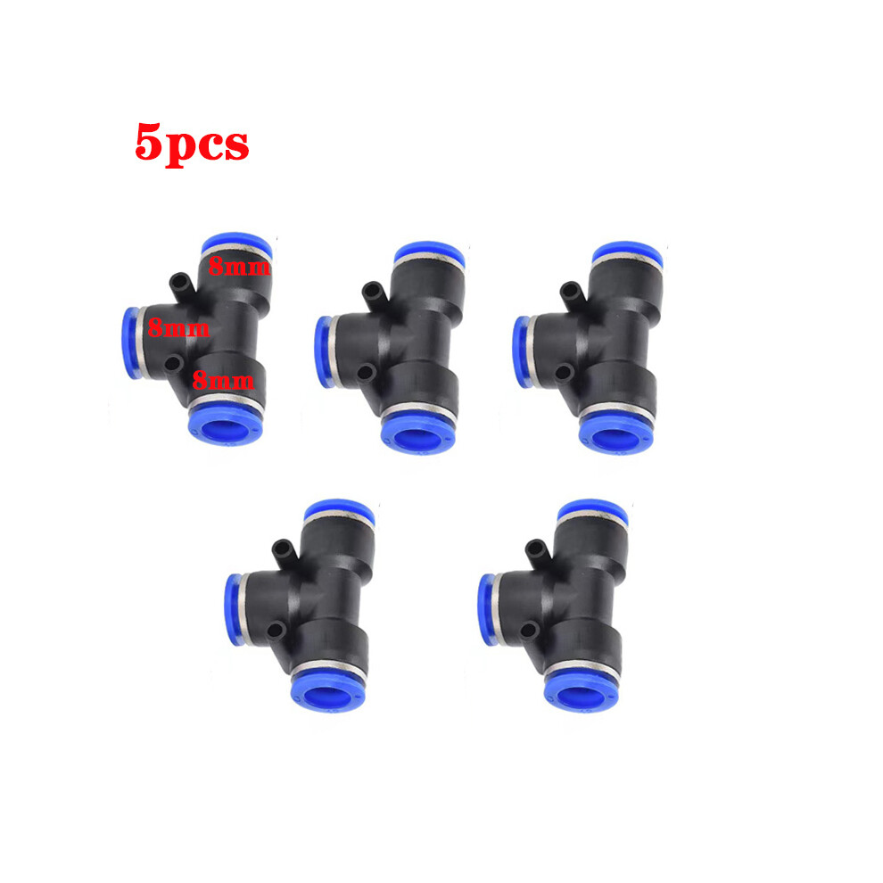 (Tees) Universal adjustable Free Bending Rod 8mm Connection for Garden Irrigation Humidification Sprayer Connectors