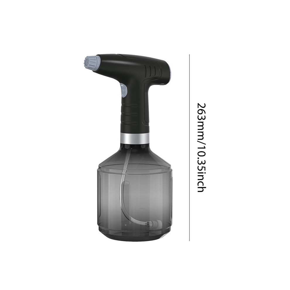 (Black Grey) Electric Plant Spray Bottle Automatic Watering Fogger USB Electric Sanitizing Sprayer Watering Machine Plants Garden Tool