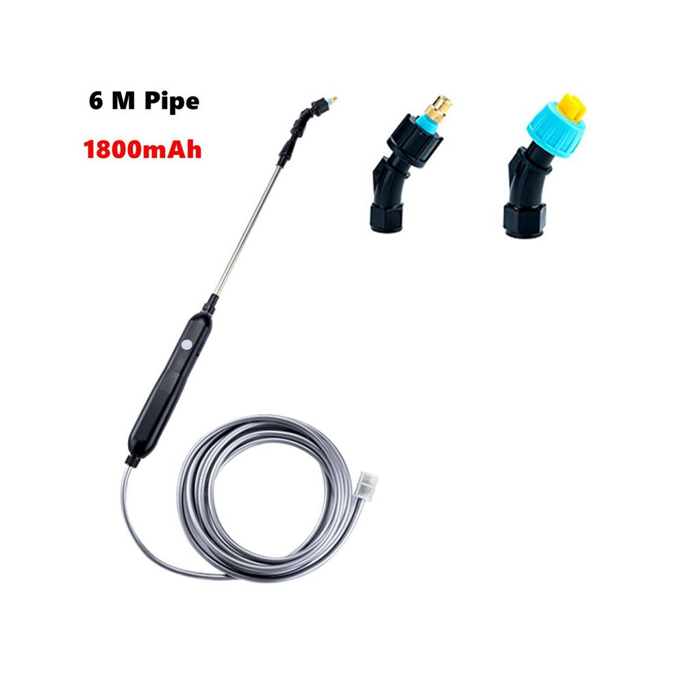 (2 nozzles  6 meters) Portable Electric Sprayer atering Spray Irrigation Tool USB Rechargeable Telescopic Handle withfor Plant Irrigation