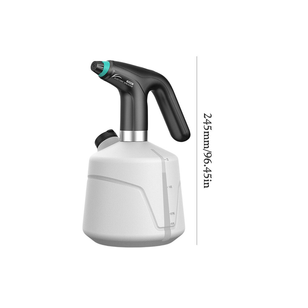 (New 2L Black White) Electric Plant Spray Bottle Automatic Watering Fogger USB Electric Sanitizing Sprayer Watering Machine Plants Garden Tool