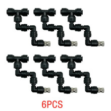 (6pcs Sprinkler) 6Pcs Terrarium Spray Adjustable Misting Nozzles 360 Degree Rotating Fogger Sprinkler For Reptiles Greenhouse Quick Connectors