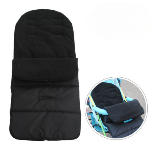 (Noir) universel poussette confortable orteils Buggy siège coussin chancelière couverture couverture