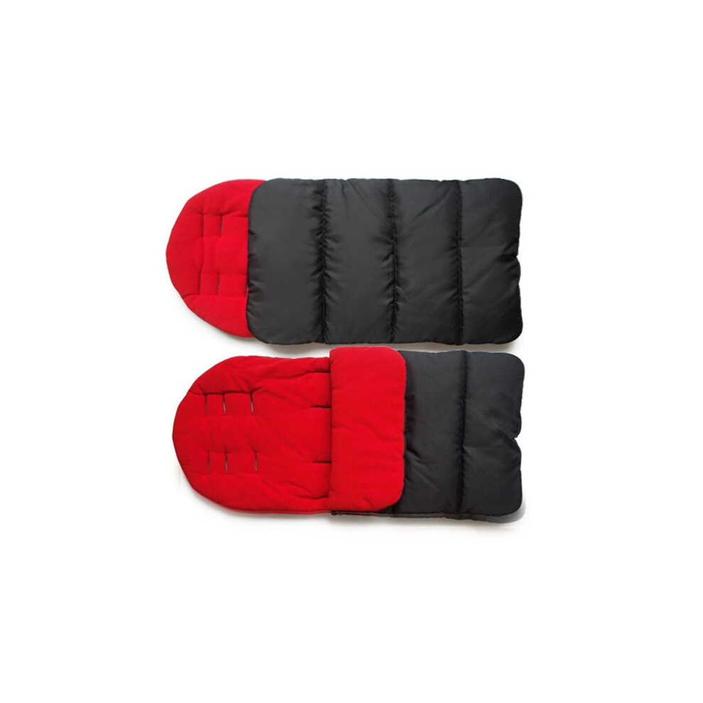 (Rouge) couverture universelle de chancelière de poussette couverture confortable orteils coussin de