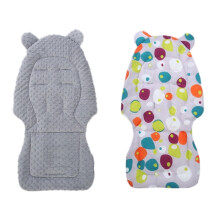 (Gris) coussin de poussette de bébé doublure de voiture respirante coussin de soutien du corps de bébé