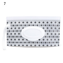 (motif gris) Pochette de lingettes humides EVA pour bébé Sac de lingettes humides rechargeables à sangle