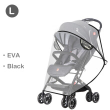 (EVA-no open-L)EVA bébé poussette accessoires imperméable à l'eau couverture de pluie Transparent vent