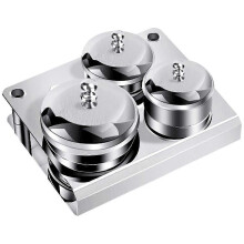 (As show, One size) 1 Set Nail Stainless Steel Dappen Cups Professional Multi-function Nail Dishes Decorative Manicure Cups
